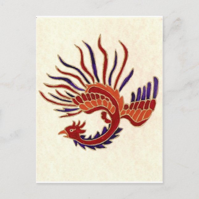 FIRE DRAGON POST CARD POSTKARTE (Vorderseite)