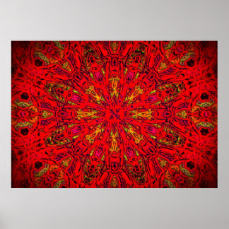 FIRE Element Kaleido Musterplakat Poster