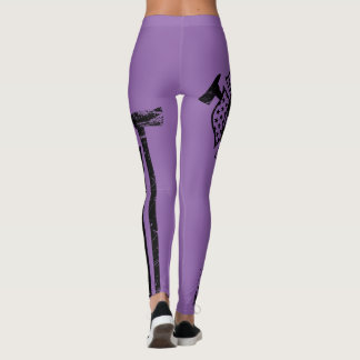 Fire/EMS Flaggen-Shirt - beunruhigtes Lila - WL2 Leggings