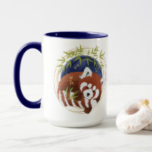 FIRE FOX Red Panda 15oz mug
