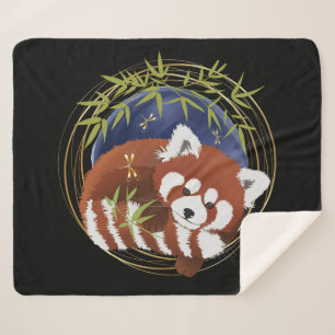 FIRE FOX Roter Panda Sherpa Decke 3 Größen Sherpadecke