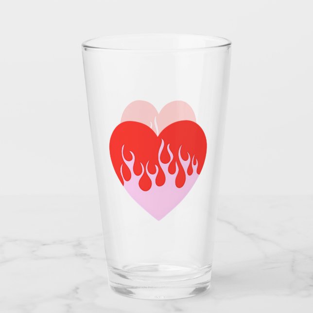 Fire Heart Glas (Vorderseite)