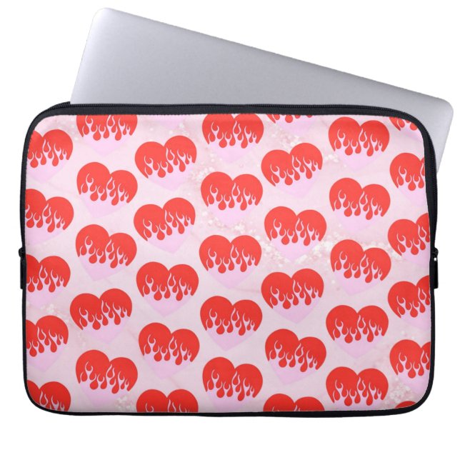 Fire Heart Laptopschutzhülle (Vorderseite)