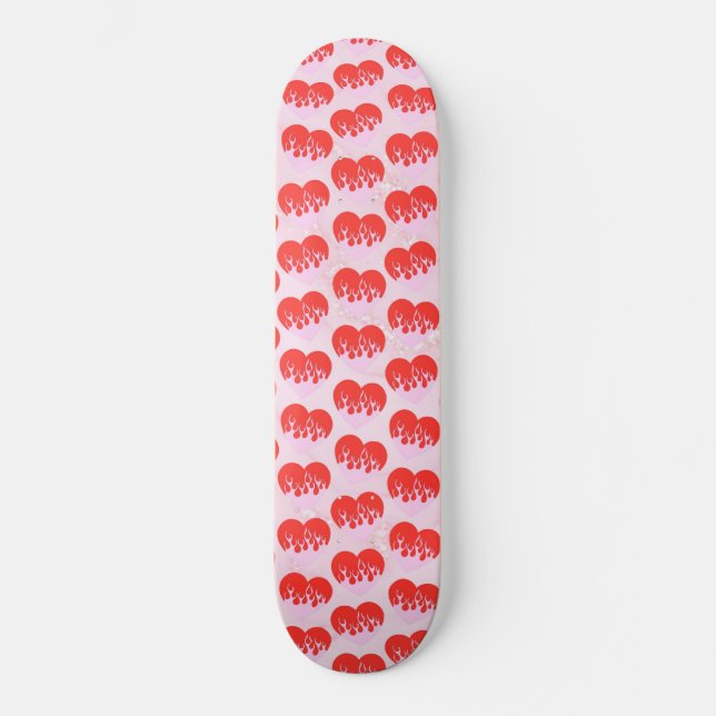 Fire Heart Skateboard (Vorderseite)