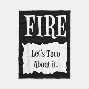 FIRE - Heißes Halloween-Taco-Kostüm Fleecedecke