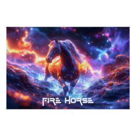 FIRE HORSE - SHENG XIAO -  POSTER