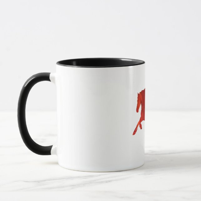 Fire horse Sticker Tasse (Links)