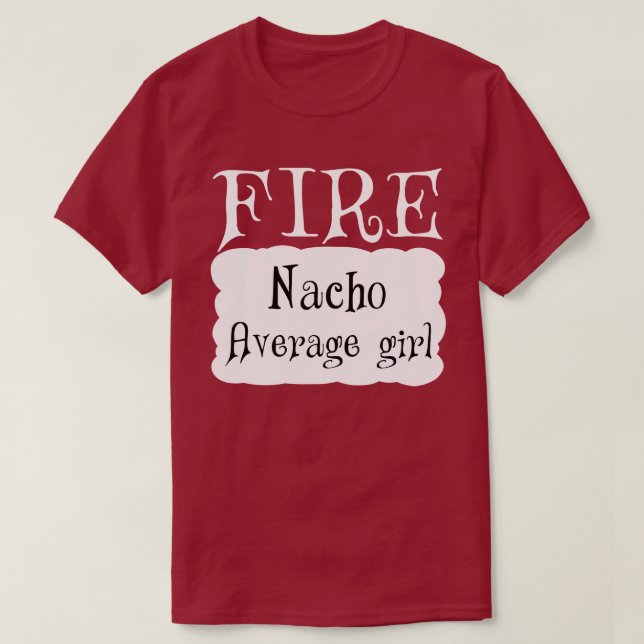 FIRE Hot Packet Halloween Taco Kostüm T-Shirt (Design vorne)