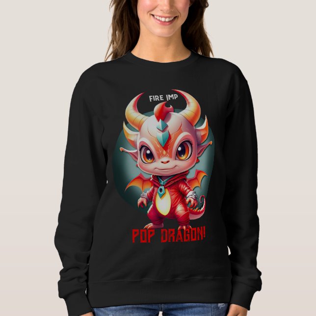 Fire Imp - Pop Dragon Sweatshirt (Vorderseite)