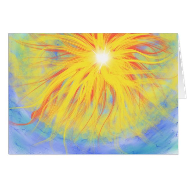 Fire In the Sky Christian Worship Art Painting  (Vorderseite (Horizontal))