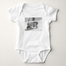 'Fire Island Baby' Vintager WagenSäugling T - Shir