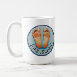 Fire Island barefoot & fancy free! Funny host gift Kaffeetasse