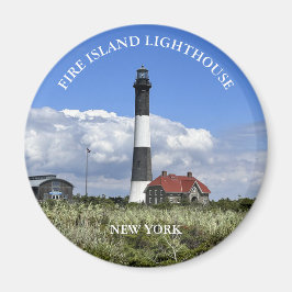 Fire Island Lighthouse New York Round Magnet