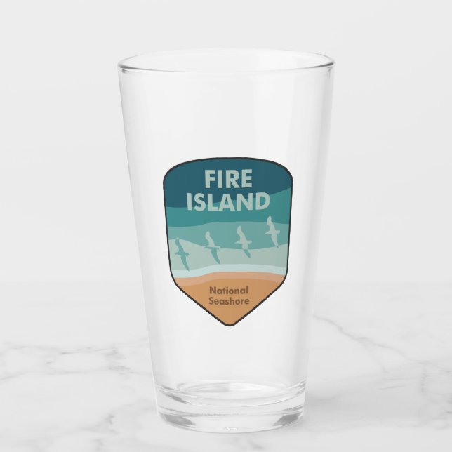 Fire Island National Seashore New York Seaguls Glas (Vorderseite)