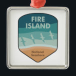 Fire Island National Seashore New York Seaguls Ornament Aus Metall<br><div class="desc">Fire Island National Seashore ist ein Nationalstrand, der einen 40 km langen Abschnitt der Fire Island New York schützt, eine etwa 50 km lange und 1 km breite Barriere-Insel, die von Long Island durch die Great South Bay getrennt ist. Die Insel ist Teil des Suffolk-Landkreises des New Yorker Staat und...</div>