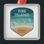 Fire Island National Seashore New York Seaguls Ornament Aus Metall<br><div class="desc">Fire Island National Seashore ist ein Nationalstrand, der einen 40 km langen Abschnitt der Fire Island New York schützt, eine etwa 50 km lange und 1 km breite Barriere-Insel, die von Long Island durch die Great South Bay getrennt ist. Die Insel ist Teil des Suffolk-Landkreises des New Yorker Staat und...</div>