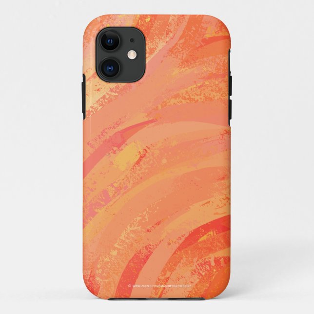 Fire Lake Orange Swirl Case-Mate iPhone Hülle (Rückseite)