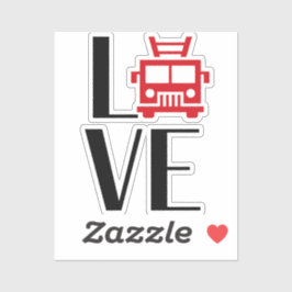 FIRE-LIEBE-Motor [FL16] Aufkleber