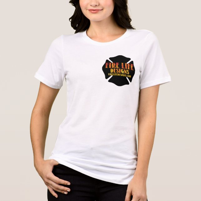 FIRE LIFE DESIGN CO [Logo 1] Tri-Blend Shirt (Vorderseite)