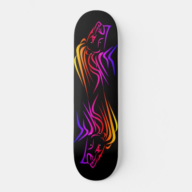 Fire Lion Skateboard - Custom Colors (Vorderseite)