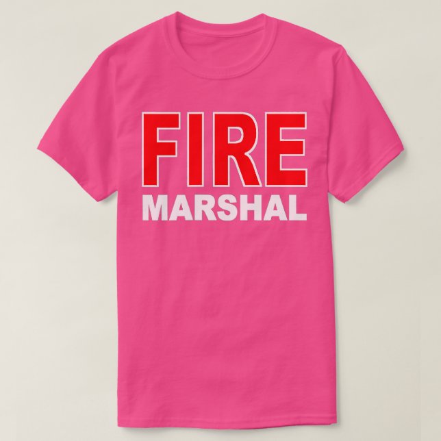 FIRE MARSHAL INVESTITIONOR KOMMISSAR FIREFIGHTER T-Shirt (Design vorne)