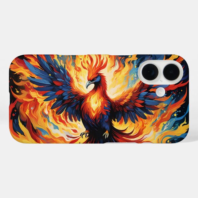 FIRE PHOENIX MYTHICAL iPhone 16 HÜLLE (Rückseite (Horizontal))