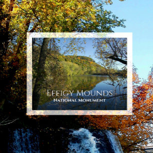 Fire Point vom Blue Gill Pond, Effigy Mounds Postkarte