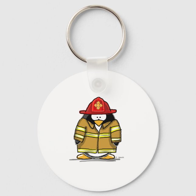 Fire Rescue Penguin Schlüsselanhänger (Vorderseite)