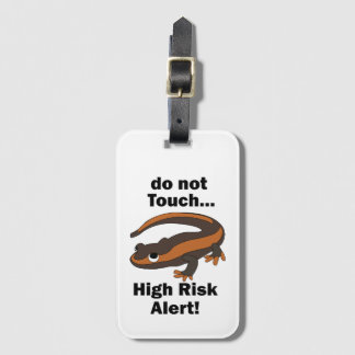 Fire Salamander Do Not Touch High Risk Alert Funny Gepäckanhänger