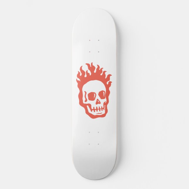 Fire Skull Skateboard (Vorderseite)