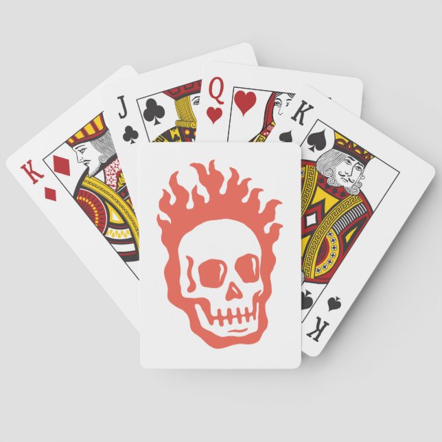 Fire Skull Spielkarten (Rückseite)