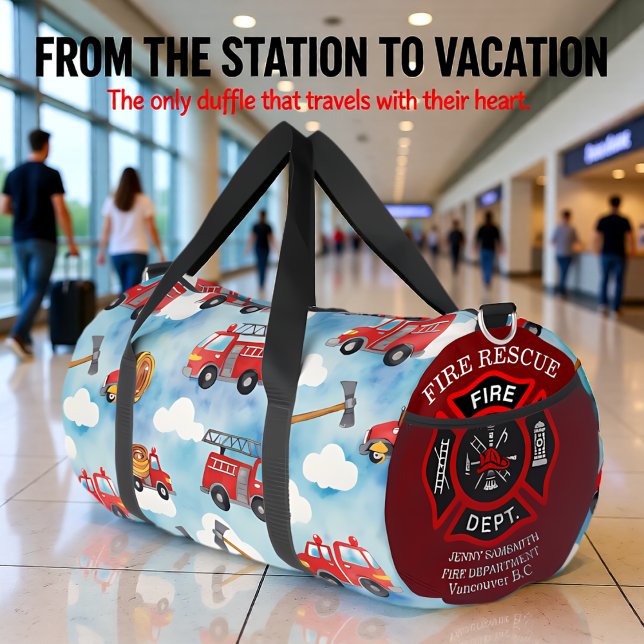 Fire Truck Clouds  Duffle Bag (Von Creator hochgeladen)