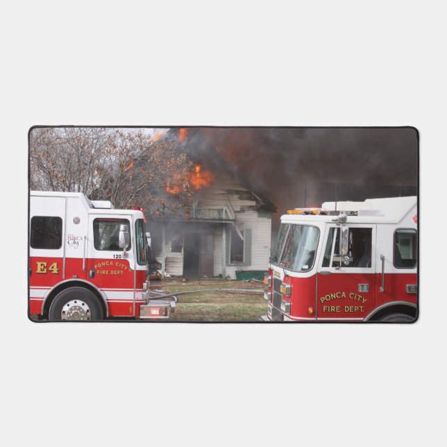 Fire Truck Schreibtischunterlage (Vorderseite)