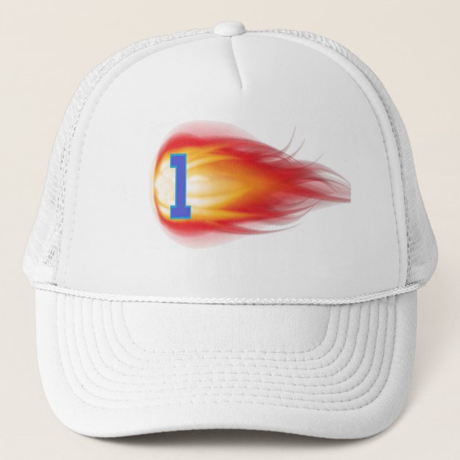 Fireball #1 Trucker Hat Truckerkappe (Vorderseite)