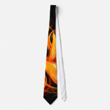 Fireball Abstrakt Art Krawatte