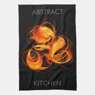 Fireball Abstrakt Art Küchentuch