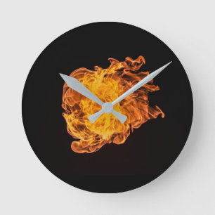 Fireball Clock Runde Wanduhr