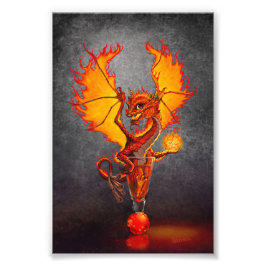 Fireball Dragon 4x6 Impression