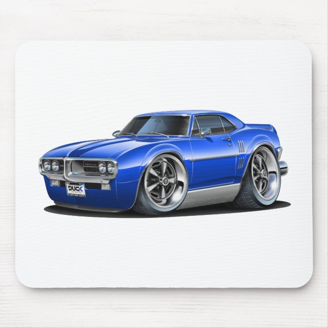 Firebird Blau-Auto 1967 Mousepad (Vorne)