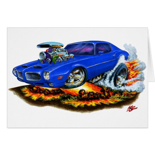 Firebird Blau-Auto 1970-72 (Vorderseite (Horizontal))