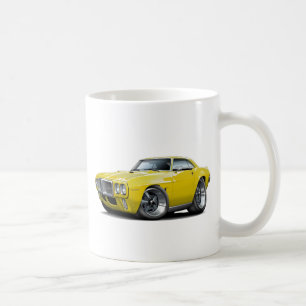 Firebird gelbes Auto 1969 Kaffeetasse