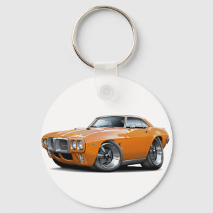 Firebird Orangen-Auto 1969 Schlüsselanhänger
