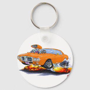 Firebird Orangen-Auto 1969 Schlüsselanhänger