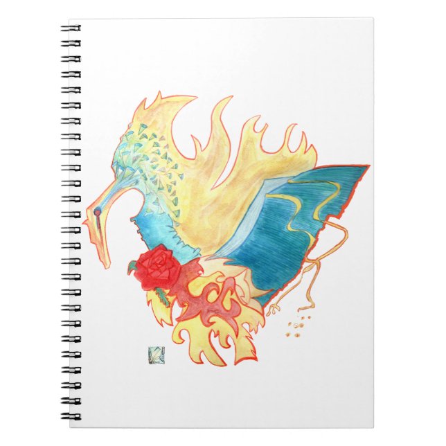 Firebird Risen Iphone Case SE Notizblock (Vorderseite)
