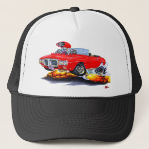 Firebird rotes Kabriolett 1969 Truckerkappe