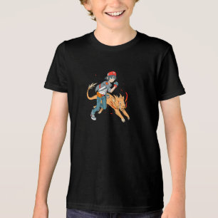 Firebound Duo Anime Inspiriert Fantasiewesen Tri-Blend Shirt