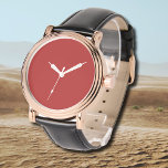 Firebrick Solid Color | Classic | elegant Armbanduhr<br><div class="desc">Firebrick Solid Color | Classic | elegant | Trendy | Stilvoll | Geschenk</div>