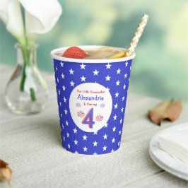 Firecracker 4. Geburtstag Pappbecher