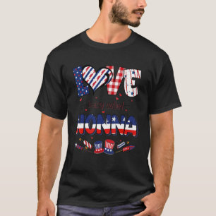 Firecracker American Flag Proud Liebe genannt T-Shirt
