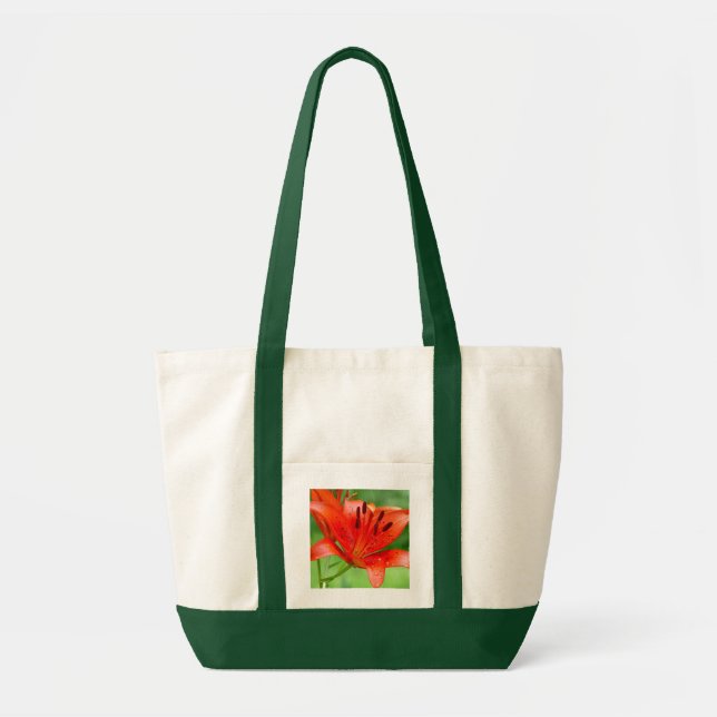 Firecracker Lilly Taschen-Tasche Tragetasche (Vorne)